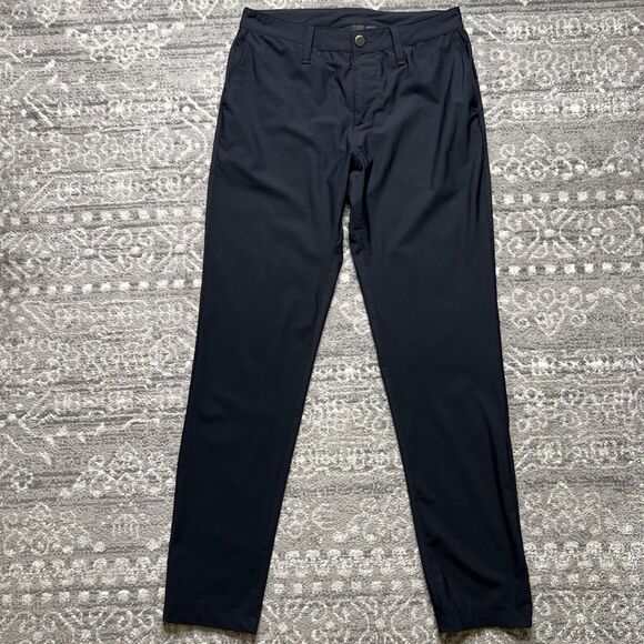 Zella Hybrid Tech Commuter Pants Mens 30 x 31 Black Stretch TaperGolf Travel - Picture 1 of 9